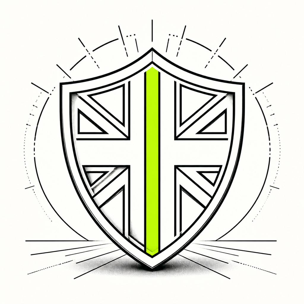 Shield motif representing player protection